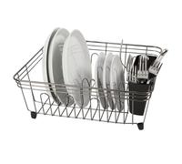 Oggi, Stainless Steel, Black Chrome, Dish Drain w/Utensil Caddy