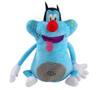 Oggy et les cafards Doll Cat Plush Toy 37cm - Soft Blue, Eco-Friendly Material, Ideal Kid Gift & Home Decor