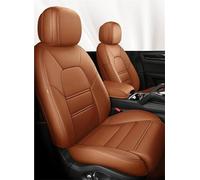 OGJFD Car Seat Protectors Custom Car Seat Cover For VW For Amarok For Golf 7 For Tiguan 2018 For Scirocco Leather Luxury Auto Accessory Front Seat Covers(5Pcs-Brown)