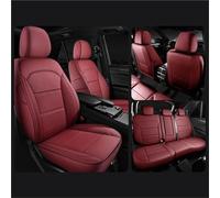 OGJFD Car Seat Protectors Custom Leather Car Seat Covers For VW For Golf 4 1999 2000 2001 2002 2003 2004 2005 Automobiles Auto Accessories Parts Full Set Front Seat Covers(Wine Red 5 pCs)