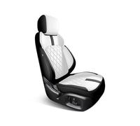 OGJFD Car Seat Protectors Full set Custom Leather Car Seat Covers For Chevy For Cruze 2009 2010 2011 Auto Accessories Interior Replacement Parts Front Seat Covers(Black white)