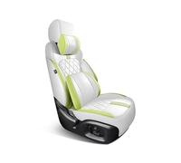 OGJFD Car Seat Protectors Full set Custom Leather Car Seat Covers For Mercedes For W213 2017 2018 2019 2020 Auto Accessories Interior Replacement Parts Front Seat Covers(WH GN+backrest)