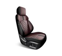 OGJFD Car Seat Protectors Full set Custom Leather Car Seat Covers For Volvo XC90 2007 2008 2009 2010 2011 2012 Auto Accessories Interior Replacement Front Seat Covers(Black brown)