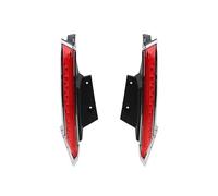 OGJFD Car taillights 2PCS For Nissan For Xtrail For X-trail For X Trail For Rogue 2014-2020 LED DRL Rear Bumper Tail Light Fog Lamp Brake Lights Signal Lamp Trailer Lights(Chrome frame)