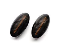 OGJFD Dynamic Turn Signal Light 12V For Suzuki For Swift For Jimmy For Vitara SX4 Car Side Marker Lamp Dynamic LED Turn Signal Blinker Indicator Light Amber Auto(Smoked Black)