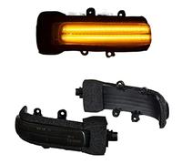 OGJFD Dynamic Turn Signal Light 2Pcs Car Side Mirror LED Turn Signal Dynamic Amber Light For Toyota For Rush For Daihatsu For Terios SW4 For Alphard For Vellfire For Previa(Smoke LENS)
