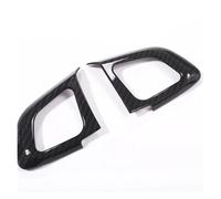 OGJFD Interior trim strips For Land For Rover For Range For Rover For Evoque 12-18 ABS Chrome Car Steering Wheel Button Frame Cover Trim Stickers Interior Car Interior Decor(Carbon Look)
