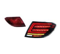 OGJFD LED Trailer Lights For Mercedes For Benz W204 C180 C200 C63 C250 C280 C300 For AMG 2007-2014 LED Brake Taillight Turn Signal Reverse Lamp Rear Tail Lights(Red pair)