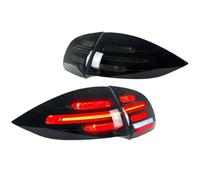 OGJFD LED Trailer Lights LED Taillight For Cayenne 2011 2012 2013 2014 Dynamic Turn Signals Reverse Light Brake Light Driving Light Warning Light Rear Tail Lights(Black)