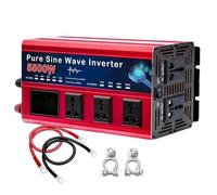 OGJFD Power Inverter 4000w 5500W 5000W Pure Sine Wave Inverter DC 48V To AC 110v/220v Voltage Converter Car Solar Power Inverter Car Charger Inverter(220V 50Hz,5500W)