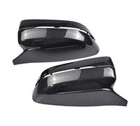 OGJFD Rearview Mirror Indicator Light Side Rearview Wing Mirror Cover Caps For 3 5 7 Series G20 2019 2020 2021 G30 G11 G12 ABS Gloss Black 1Pair(Carbon fiber pattern)