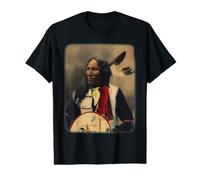 Oglala Sioux Lakota Chief Strikes with Nose Native American Value Graphic T-Shirt