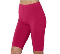 oglccg Leggings for Women UK Yoga Gym Cycling Shorts High Waist Super Stretchy Tummy Control Shaping Shorts Solid Color Summer Leggings Three Part Pants Half Shorts 3/4 Legging Shorts Sports Pants