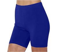 oglccg Leggings UK Yoga Gym Cycling Shorts High Waist Super Stretchy Tummy Control Shaping Solid Color Three Part Pants Half 3/4 Legging Sports Pants, #09 Dark Blue, 3XL