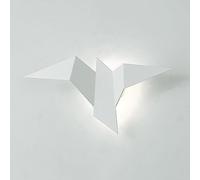 OGLFGLNY 2W LED Wall Light, Metal Origami Bird Wall Lights, Home Decor Lighting Wall Sconces, DIY Wall Lamp, Modern Minimalist Wall Lights for Hallway (Color : Blanc, Size : White Light)