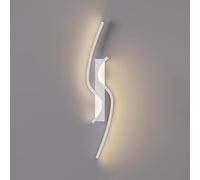 OGLFGLNY Hallway LED Wall Lamp 3 Color Mode Long Strip Lighting, Wall Light Strip with Acrylic LampShade, Bathroom Bedroom Bedside Living Room Wall Mounted Lamp Indoor Lighting Fixture
