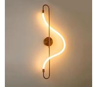OGLFGLNY Light Luxury Bedroom Bedside Wall Sconce 31.4 Inches Modern LED Wall Lamp 32W 3 Color Mode Linear Wall Light with Silicone Lampshde, Indoor Wall Sconce for Bedroom Bedside Living Room