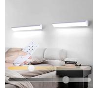 OGLFGLNY Wall Light with Remote Control Long Strip Wall Lamp Outdoor/Indoor Infinite Dimmable10% to IP65 Rainproof Acrylic Wall Sconce Garden for Courtyard Stairway,Black-90cm (White 100cm)