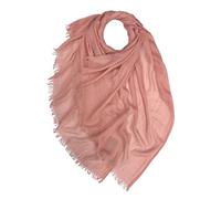 OgLuxe Modal Blend Scarf - Plain Frayed Ends Cotton Modal Soft Neck Arm Shawl Lightweight Wrap Holiday Accessory Blush