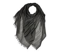 OgLuxe Modal Blend Scarf - Plain Frayed Ends Cotton Modal Soft Neck Arm Shawl Lightweight Wrap Holiday Accessory Black