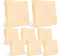 OGMBI 8 Pcs Outdoor Patio Cushion Covers, Waterproof Stretch Garden Sofa Cushion Covers Replacement, Washable Furniture Protector Slipcovers for Rattan Chairs & Couch, 50 x 50 x 5 cm, Beige