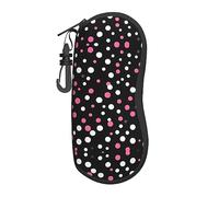 Ogniwo Supernatural Symbols Black Print Print Zipper Eyeglasses Case,Sunglasses Case Box Protector For Men & Women, Black Polka Dots, One size