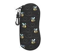 OGNOT Bumble Bees Women Man Sunglasses Soft Case Sunglasses Case / Eyeglasses Box With Zipper And Hook