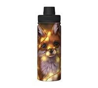 OGNOT cute Fox printed 18 OZ Stainless Steel Insulated Kettle/Sports Water Bottle,Reusable Hiking Thermal Flask