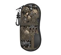 OGNOT Steampunk Mechanical Gears Women Man Sunglasses Soft Case Sunglasses Case / Eyeglasses Box With Zipper And Hook
