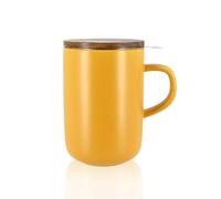 OGO LIVING 7912030 Juliet Coffee, Tea, Chocolate & Access, Natural Yellow-Stainless Steel