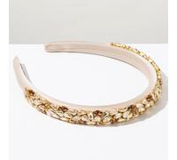 OGoeesy Rhinestone Baroque Retro Colorful Headband - Bling Diamond Padded Crystal Headbands for Women's Glitter Sparkle Fashion Hair Accessories (Coffee)