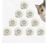 OGoeesy Wool Cat Balls Safe Silent Felt Ball Toys 10 Packs Fun Colorful Soft Quiet Wool Kitty Toys Unique for Cats Lovers Interactive Cat Nip Ball for Indoor Kitten