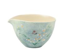 OGOODLE Kungfu Tea Cup Ceramic fair Cup Hand-Painted Wen Xinlan Teacup sub-Tea Ware Chinese Pastoral Style Tea Making Special Set Uniform Small Tea Cups