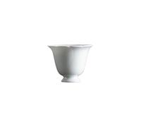 OGOODLE Kungfu Tea Cup Ceramic Flower Mouth High Foot Cup Host Tea Chinese Kung Fu Set Single Coffee Small Tea Cups
