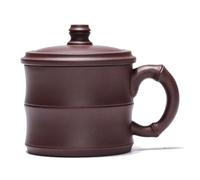 OGOODLE Kungfu Tea Cup Creative Small Capacity Purple Sand Cup Handmade Tea Brewing with Lid 180ML Small Tea Cups