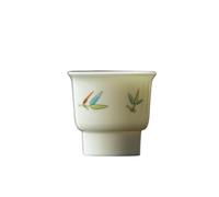 OGOODLE Kungfu Tea Cup Hand-Painted Retro Teacup Ceramic Kung Fu Tea Set Small Cup High-Foot Water Restaurant Wine Glass Small Tea Cups