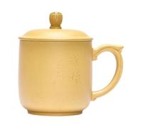 OGOODLE Kungfu Tea Cup Household Purple Clay Cup Handmade Tea Brewing for Men and Women Engraved 380ML Small Tea Cups