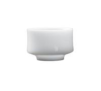 OGOODLE Kungfu Tea Cup Ice-Jade Porcelain Owner's Cup Tea Tasting Handcrafted Personal Set Single White General's Small Tea Cups