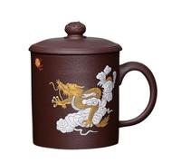 OGOODLE Kungfu Tea Cup Kung Fu Tea Set Purple Sand Cup Compartment Cover Handmade Large Capacity Drinking Clay Small Tea Cups