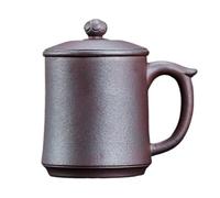 OGOODLE Kungfu Tea Cup Men's Office Tea Set Handmade Purple Sand Cup with Lid Chinese Teapot Study Room Kung Fu Small Tea Cups