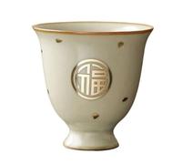 OGOODLE Kungfu Tea Cup Office Tea Cup Host Ceramic Personal Drinking Single Retro Simple Set Small Tea Cups