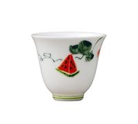 OGOODLE Kungfu Tea Cup Simple Teahouse Tea Table Ceramic Hand-Painted Cup Personal Host Single Set Small Tea Cups