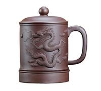 OGOODLE Kungfu Tea Cup Tea Cup with Lid Large Capacity Purple Sand Handmade 480ML Kung Fu Set Creative Personality Water Small Tea Cups