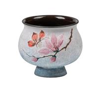 OGOODLE Kungfu Tea Cup Underglaze Color Hand-Painted high Foot Master Cup Ceramic Tea Ladies Drinking Special high-Grade kung fu Set Small Tea Cups