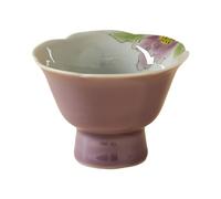 OGOODLE Kungfu Tea Cup White Porcelain Imitation Song Dynasty High-Footed Host Cup Ceramic Hand-Painted Tea Personal Special Drinking Single Small Tea Cups