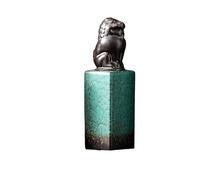 OGOODLE Tea Can Seal Tea Can Ceramic Creative Jade Chinese Retro Sealed Storage Small Portable Box Warehouse Storage Jar