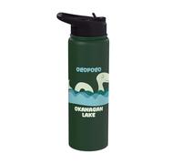 Ogopogo Okanagan Lake Monster Creatures Cute Cryptid Stainless Steel Insulated Water Bottle