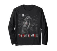 Ogopogo You Must Be Warned Omen Warning Subliminal Message Long Sleeve T-Shirt