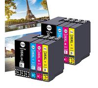 OGOUGUAN 35XL Compatible Ink Cartridges Compatible with Epson Workforce Pro wf-4720dwf wf-4730dwf wf-4740dwf wf-4725dwf (2 Black, 2 Cyan, 2 Magenta, 2 Yellow)
