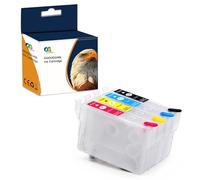 OGOUGUAN 503XL Empty Refillable Ink Cartridge Compatible with Epson 503XL per Expression Home XP-5200 XP-5205 Workforce WF-2960DWF WF-2965DWF